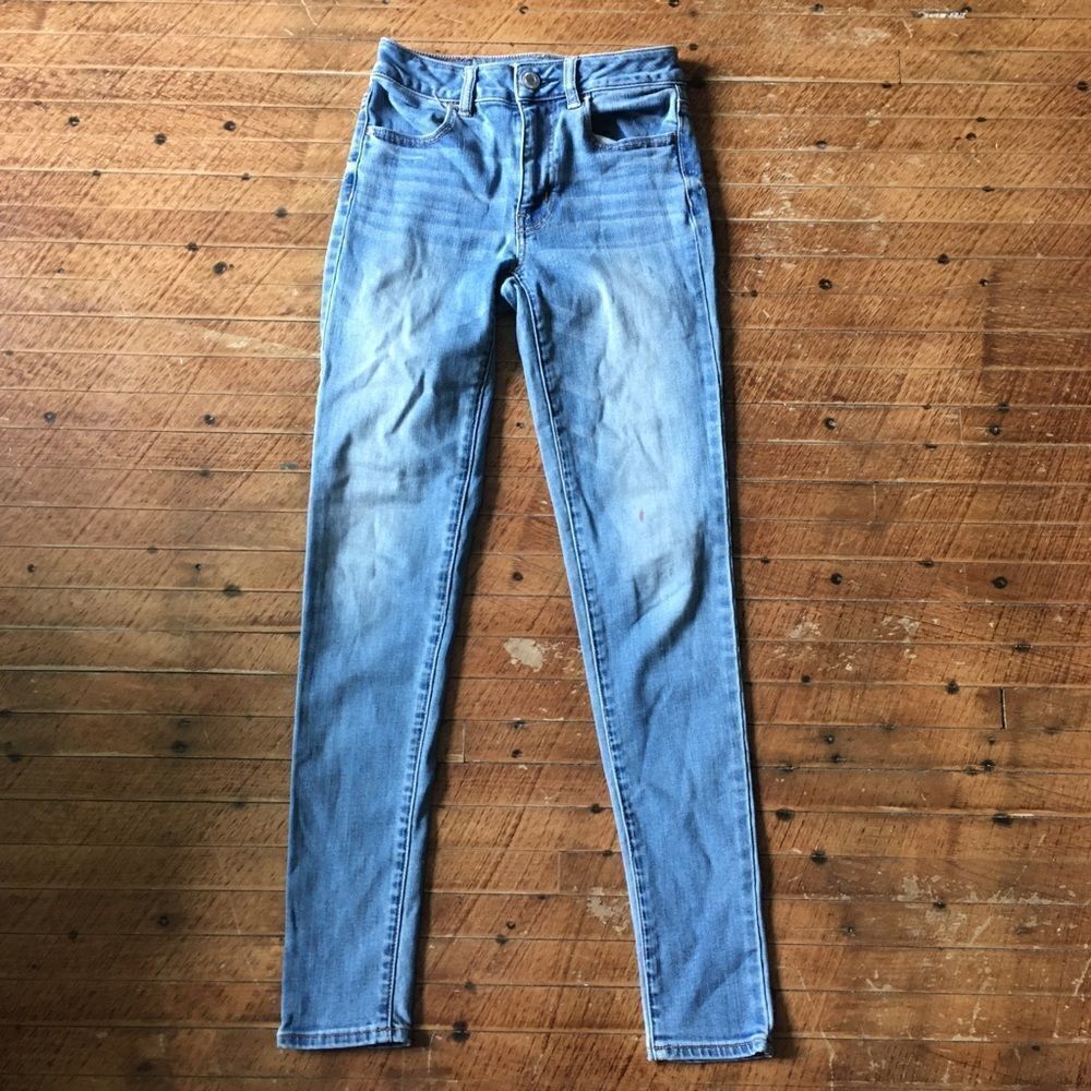 American Eagle hi-rise stretchy normcore mom jeggings